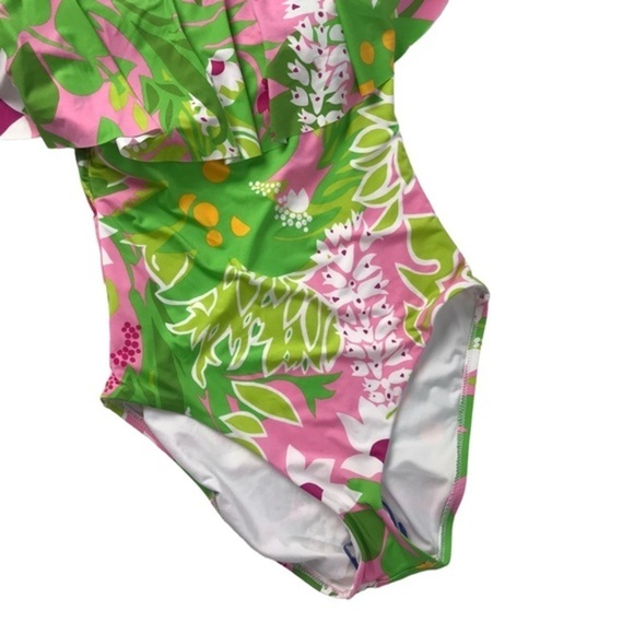 NWOT TRINA TURK La Palma Off The Shoulder One-Piece Swimsuit size 6 - Picture 7 of 10